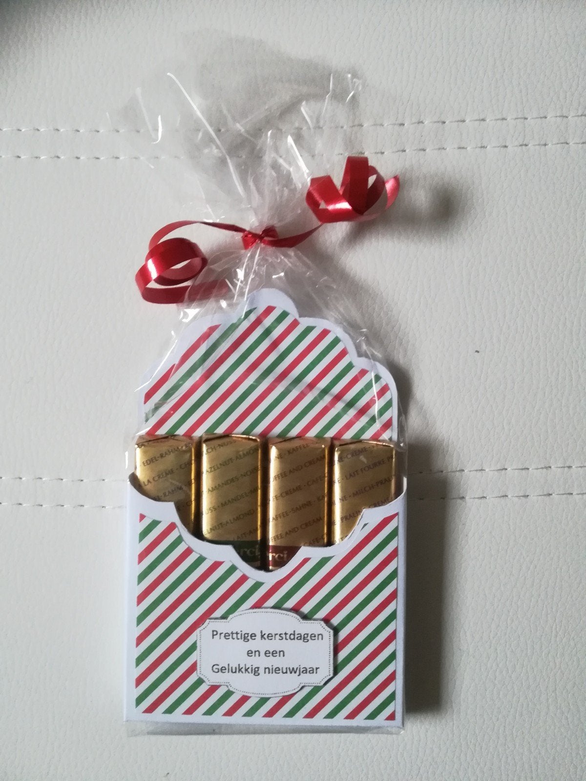 Kerst handgemaakte merci chocolade doosjes 10 voor €5, Ophalen of Verzenden, Nieuw, Kerst
