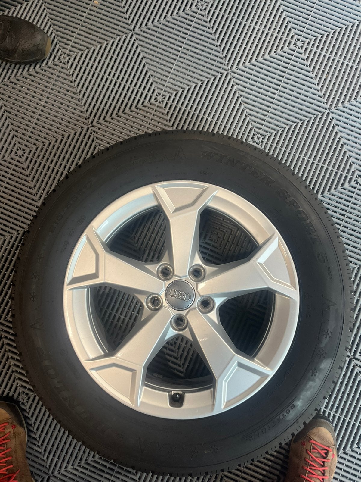 Winter! Orgineel! 17inch S-line velgen Audi Q3, Ophalen, Banden en Velgen, 17 inch, Winterbanden