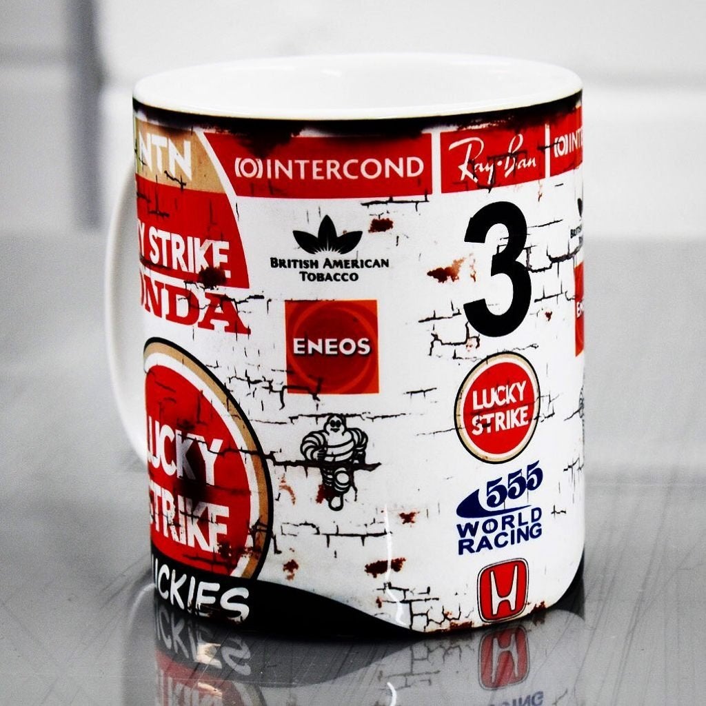 ✅ Jenson Button BAR Honda mok Vintage olie F1 Autosport, Ophalen of Verzenden, Nieuw, Formule 1