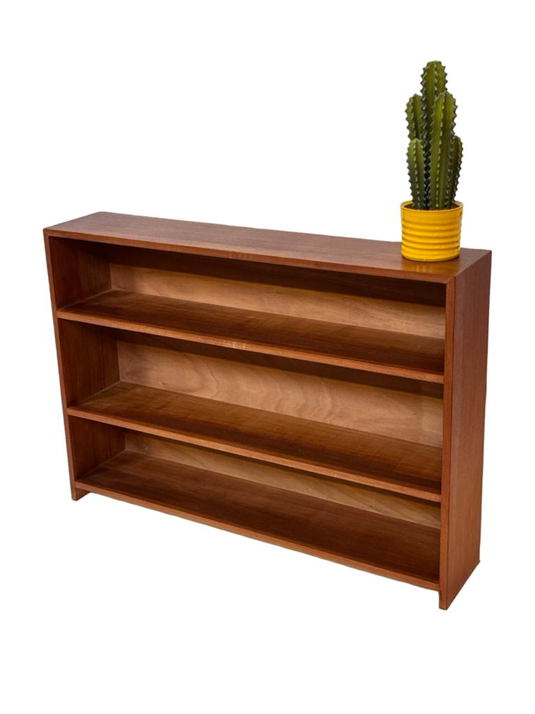 Vintage Boekenkast Kastje Jaren '60 Teak Fineer, Huis en Inrichting, Kasten | Boekenkasten, Met plank(en), Gebruikt, Vintage, 50 tot 100 cm