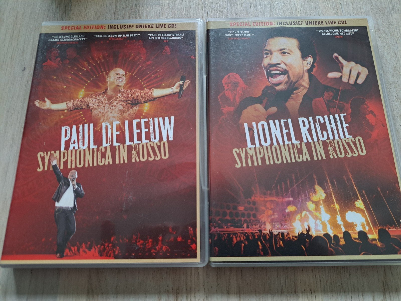 Paul de Leeuw & Lionel Richie Symphonica in Rosso DVD's, Alle leeftijden, Nederlands, Zo goed als nieuw, Concert
