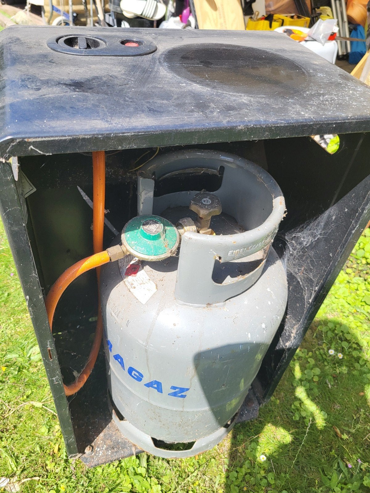 Gebruikte gaskachel met gasfles, Ophalen, Gebruikt, Gas, Vrijstaand