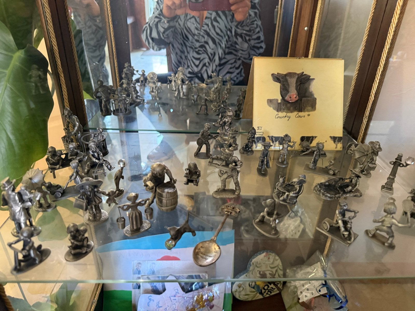 Verzameling Tinnen Miniatuur Beelden - Handgemaakt Nederland, Ophalen, Gebruikt