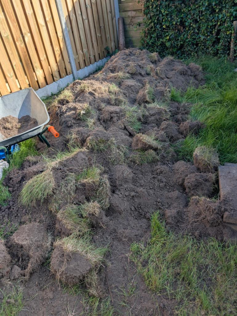 Gratis (Ophoog) Tuinaarde af te halen, Tuin en Terras, Zand, Ophalen, Gebruikt, Ophoogzand