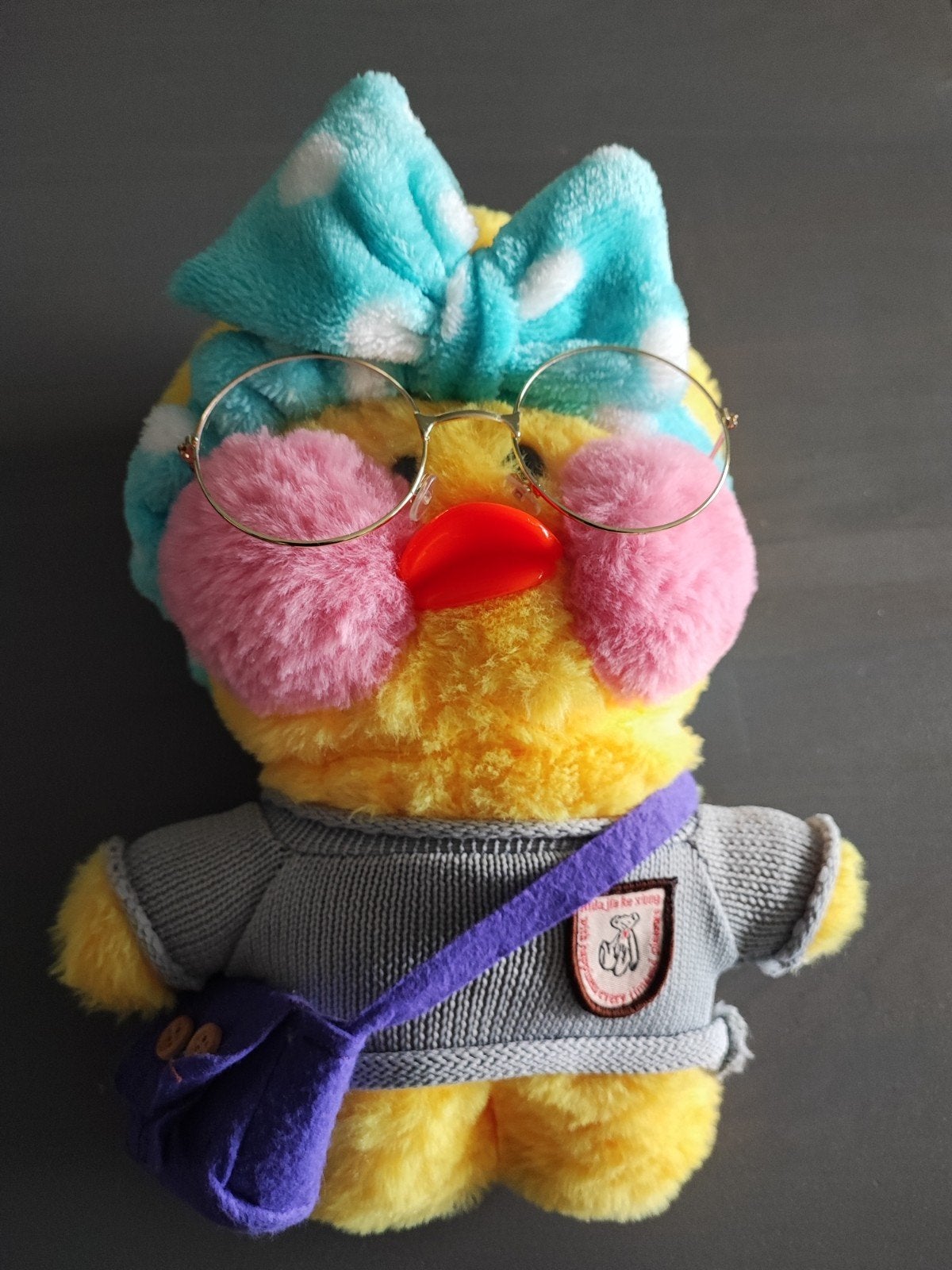 Paper Duck knuffel met accessoires, Geel, Ophalen of Verzenden, Zo goed als nieuw, Met kleding of accessoire