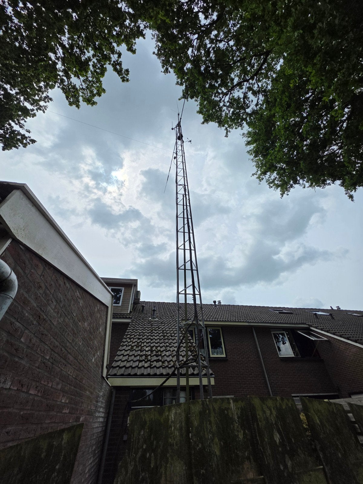 Antenne mast met antennes 12 mtr, Telecommunicatie, Ophalen, Gebruikt, Mast