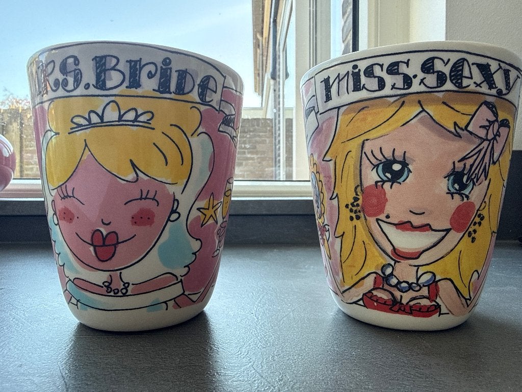 Mok Blond, Ophalen of Verzenden, Zo goed als nieuw, Kop(pen) en/of Schotel(s), Aardewerk