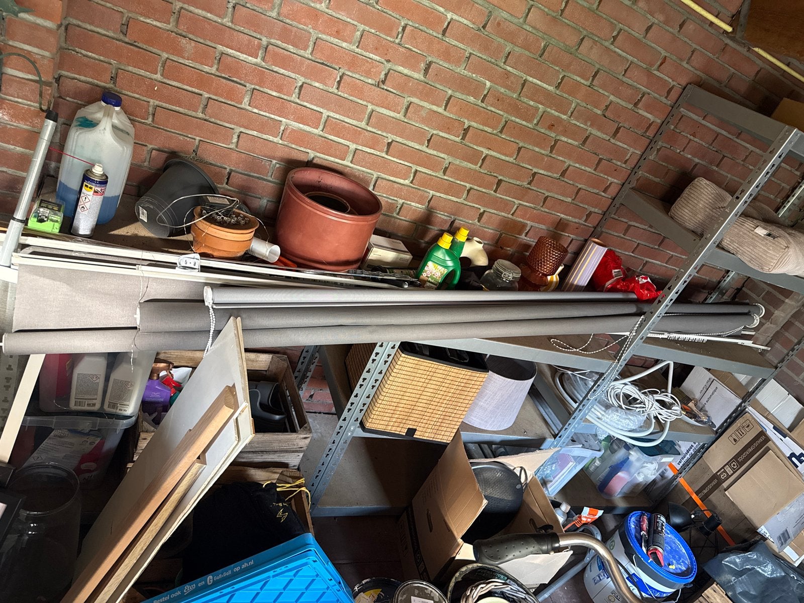 Restpartij 6 grijze rolluiken, Doe-het-zelf en Verbouw, Rolluiken, Gebruikt, Grijs, Ophalen