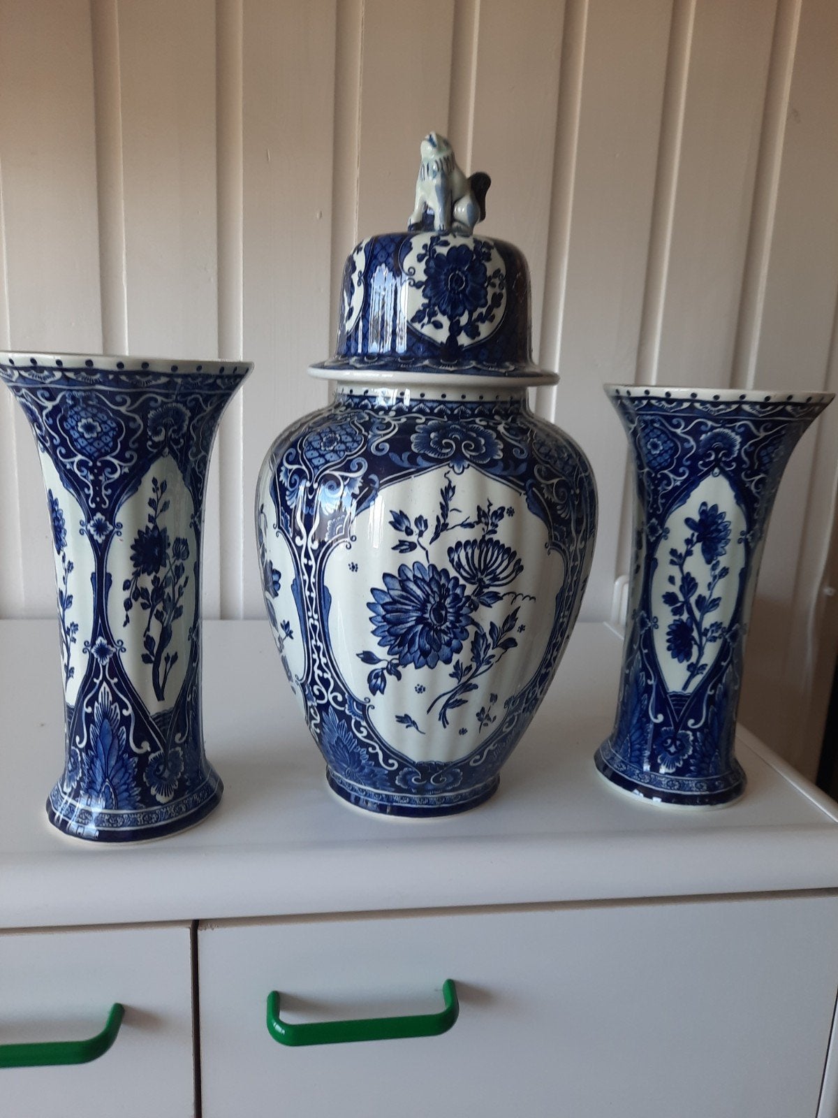 delfts blauw kaststel, 3 delig, Ophalen of Verzenden