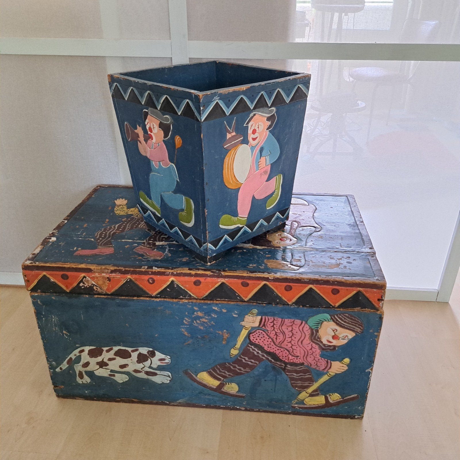 Houten kist, Ophalen, Minder dan 50 cm, Gebruikt, 50 tot 100 cm
