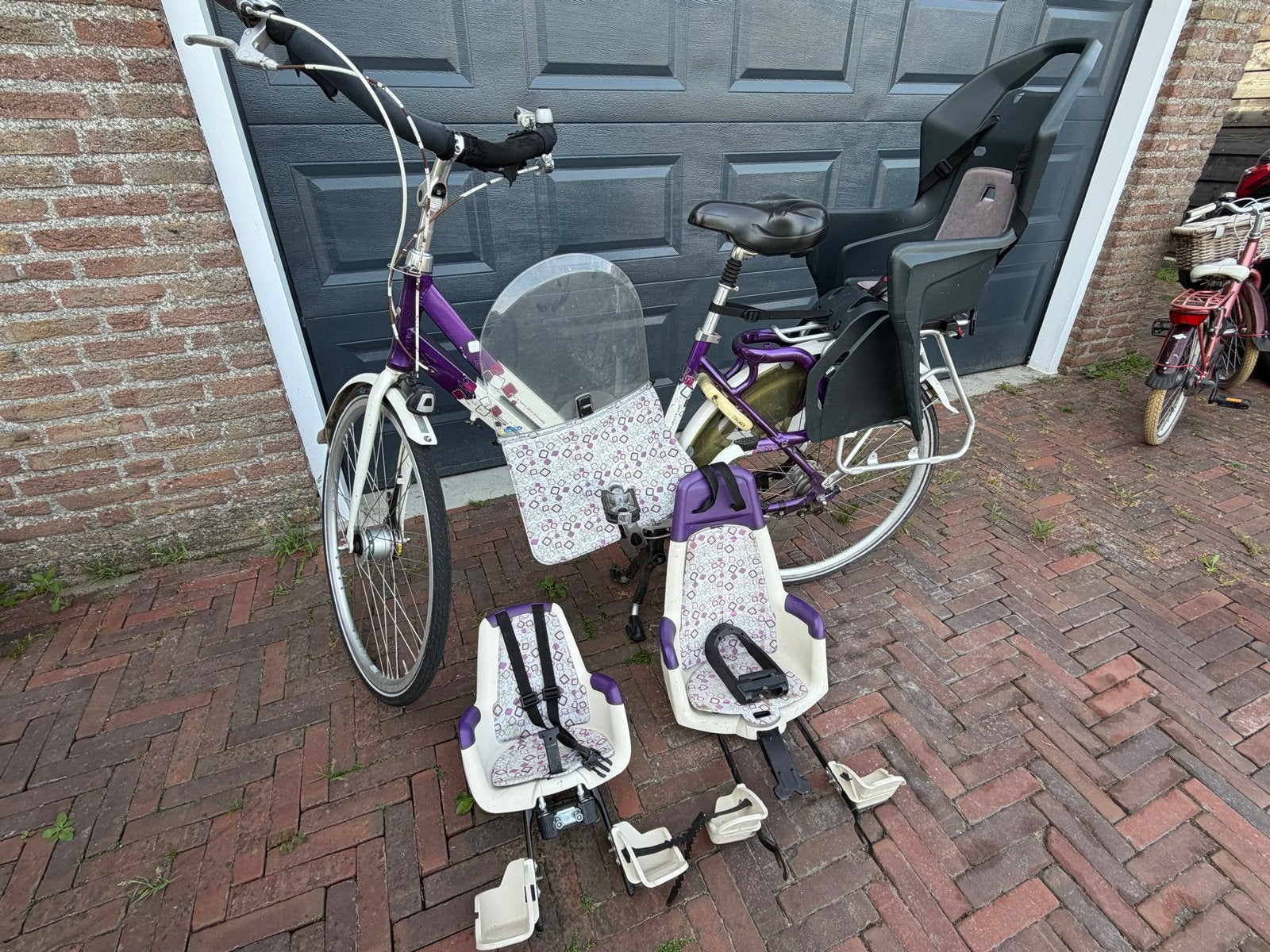 Sparta moederfiets met toebehoren!, Fietsen en Brommers, Ophalen of Verzenden, 2 zitjes, Gebruikt, Sparta