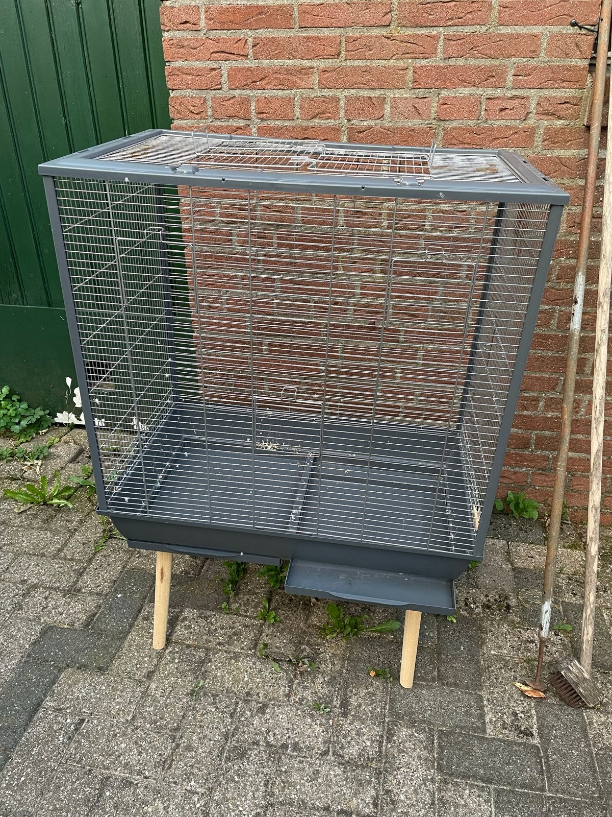 Vogelkooi, Ophalen, Gebruikt, Metaal, Vogelkooi