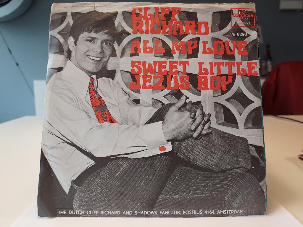 7" Single Cliff Richard - All My Love / Sweet Little Jezus B, Gebruikt, 7 inch, Single, Ophalen of Verzenden