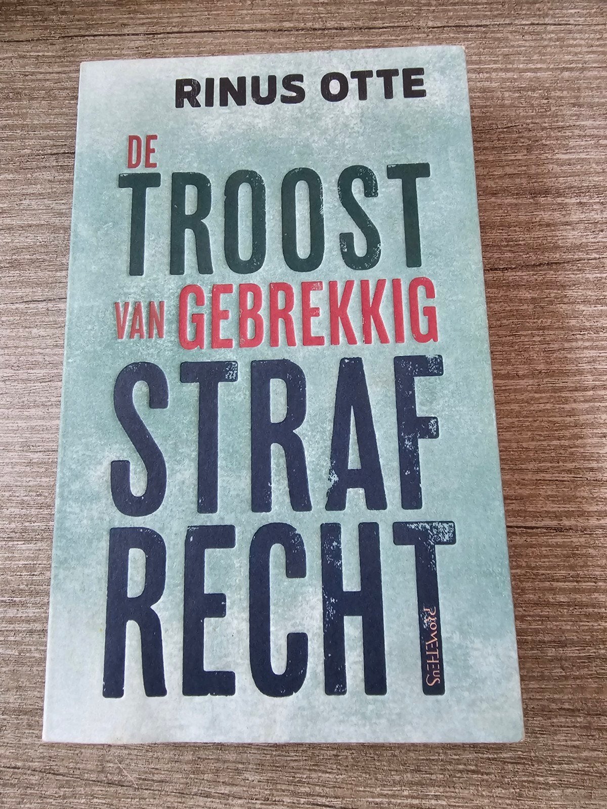 De Troost van Gebrekkig Strafrecht - Rinus Otte, Ophalen of Verzenden, Gelezen, Rinus Otte