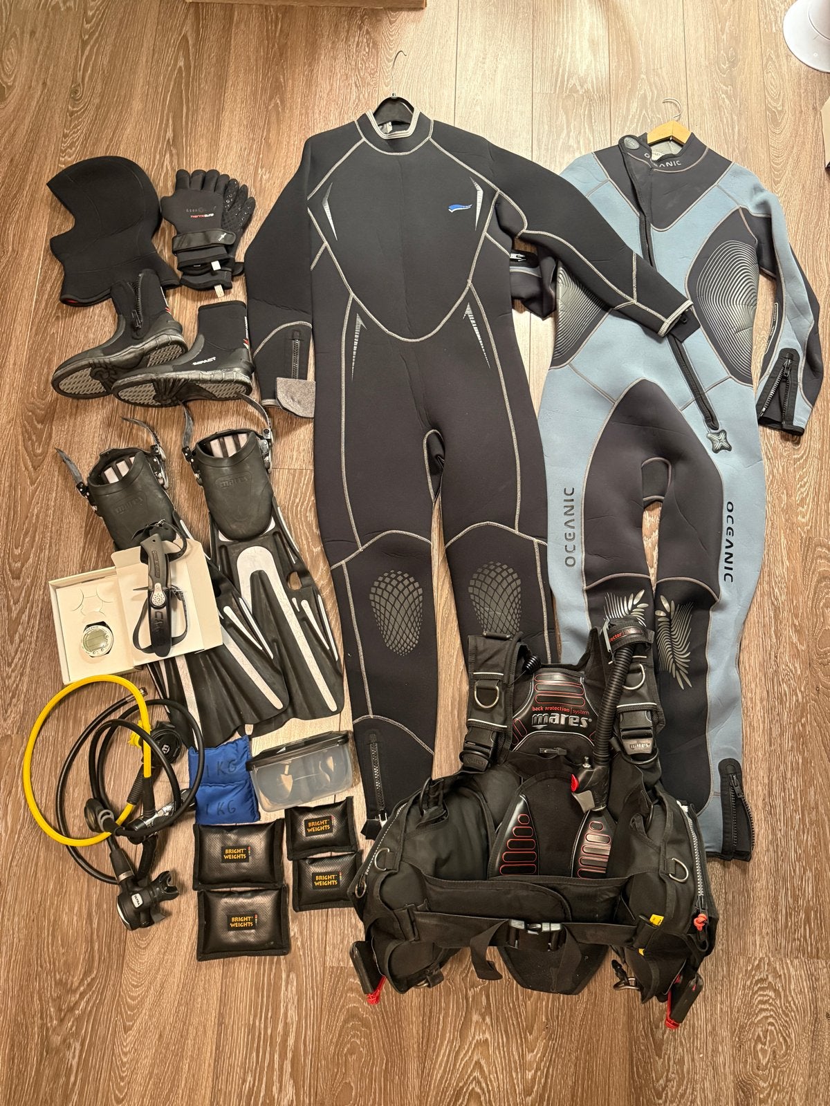 Complete Duikuitrusting: Pakken, Computer, Lood, Vinnen & Me, Watersport en Boten, Ophalen, Gebruikt, Overige typen