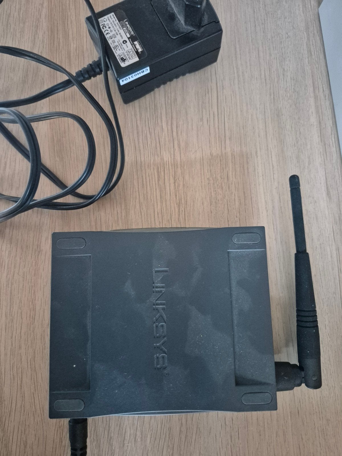Linksys Wireless-G Router met adapter, Ophalen of Verzenden, Gebruikt, Router, Linksys