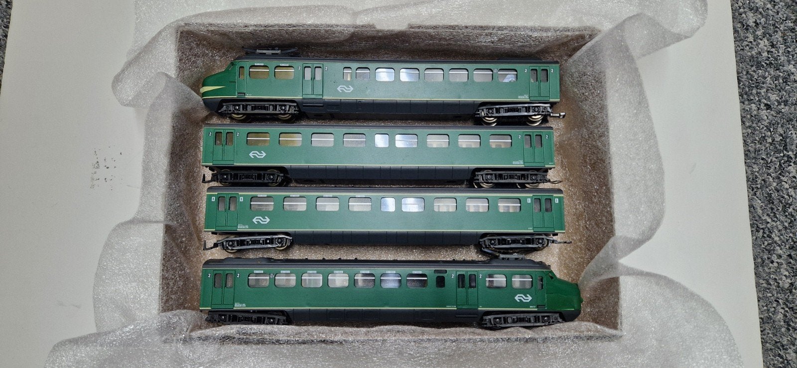 LIMA ho NS 4-delige Hondekop , groen , Mat’54 ., Gebruikt, Analoog, Ophalen of Verzenden, Lima