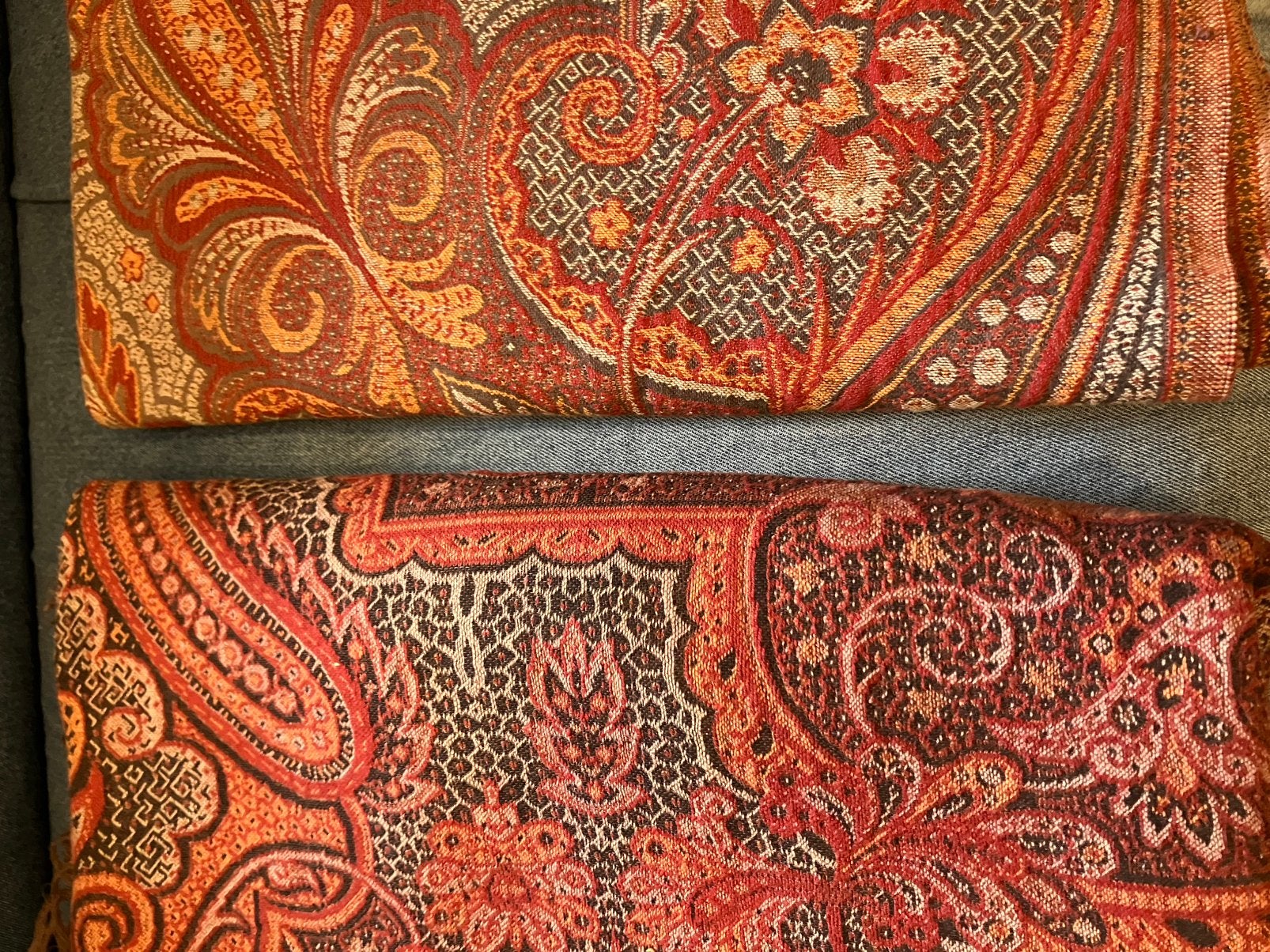 Koopje! ❤️ ANTIEK PAISLEY worteldoek Piano doek omslagdoek, Antiek en Kunst, Ophalen of Verzenden