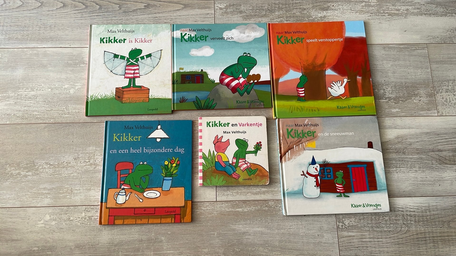 6 kinderboeken Kikker en vriendjes max Velthuijs, Boeken, Gelezen, Fictie algemeen, Max Velthuijs, Jongen of Meisje