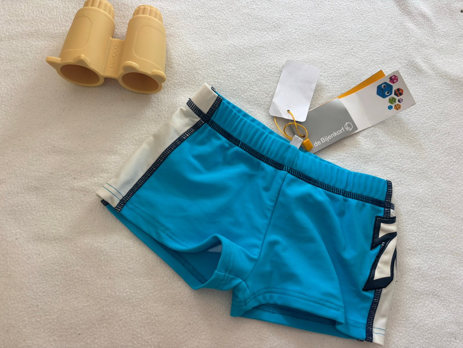 Nieuwe de Bijenkorf zwembroek / zwemshort - Maat 104, Ophalen of Verzenden, Blauw