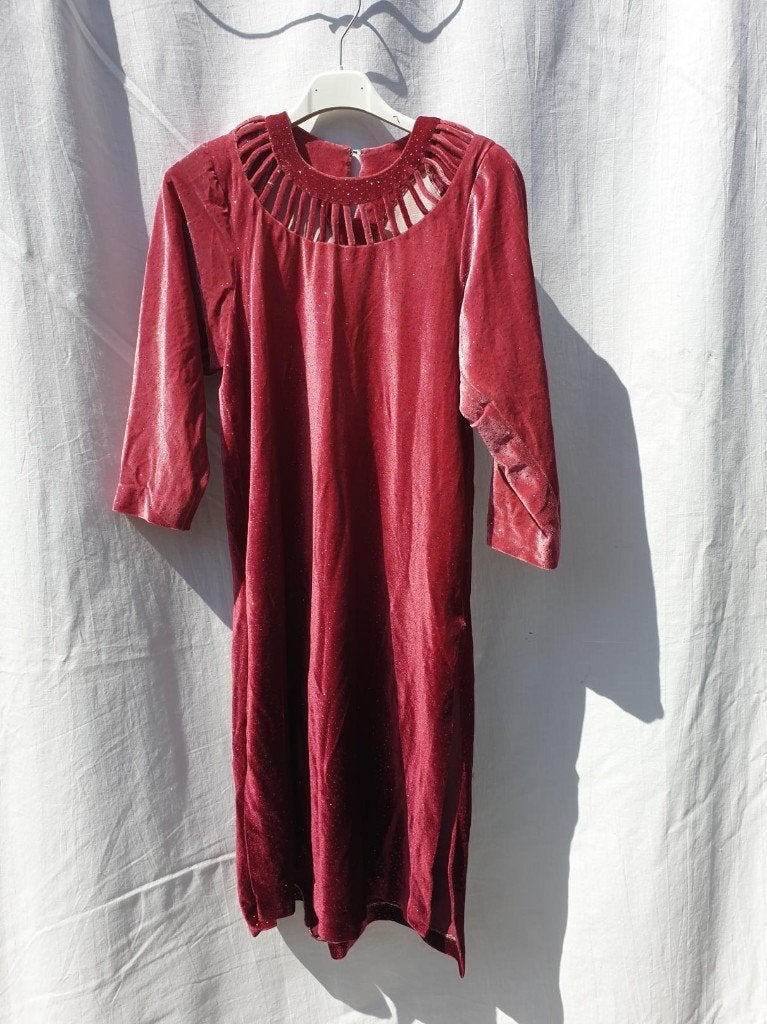 Leuke roze jurk, glitter. uit een theater. Mt 146, Meisje, ., Ophalen of Verzenden, Zo goed als nieuw