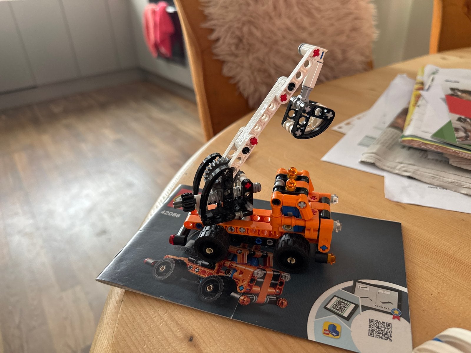 LEGO Technic 42088 Kersenplukker met handleiding, Kinderen en Baby's, Speelgoed | Bouwstenen, Zo goed als nieuw, Overige merken