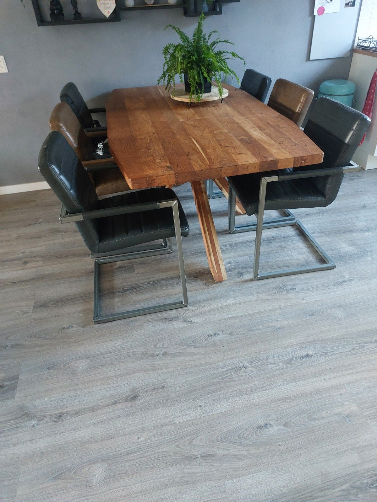 6-persoons eettafel in zeer goede staat, Huis en Inrichting, Ophalen, 50 tot 100 cm, Zo goed als nieuw, Vijf personen of meer