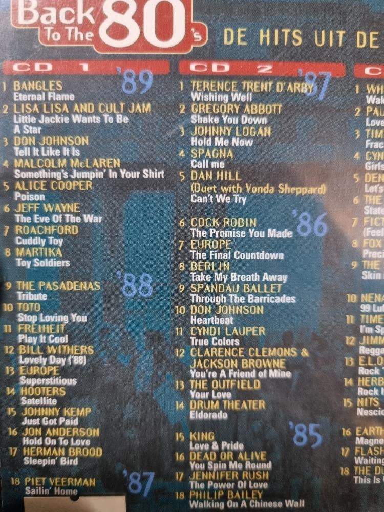 cd back to the 80.s 4x disc, Cd's en Dvd's, Ophalen of Verzenden