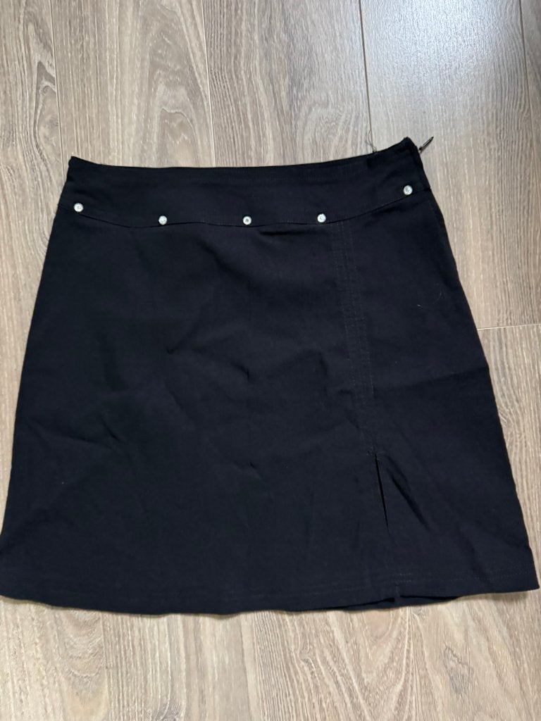 Zwart mini rokje met knoopjes, Ophalen of Verzenden, Zo goed als nieuw, Zwart, Boven de knie