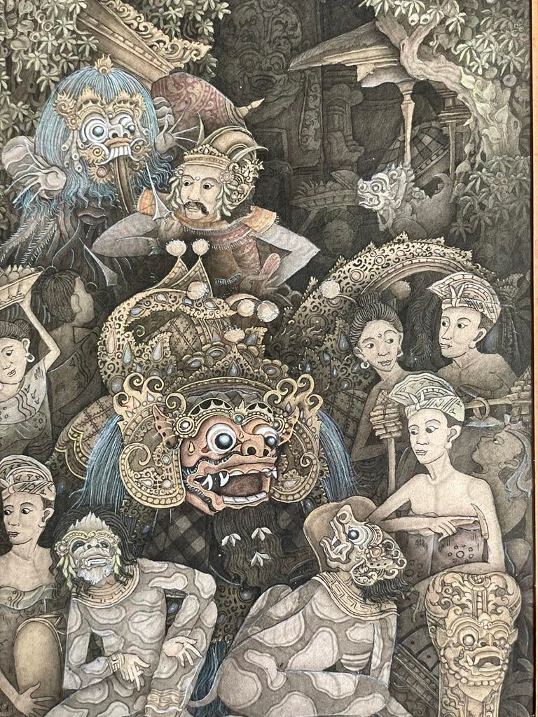 Kunstwerk uit Bali, Ophalen of Verzenden