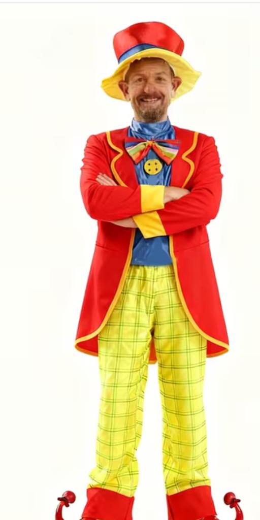 Clown, Kleding | Heren, Carnavalskleding en Feestkleding, Carnaval, Overige maten, Ophalen of Verzenden, Zo goed als nieuw
