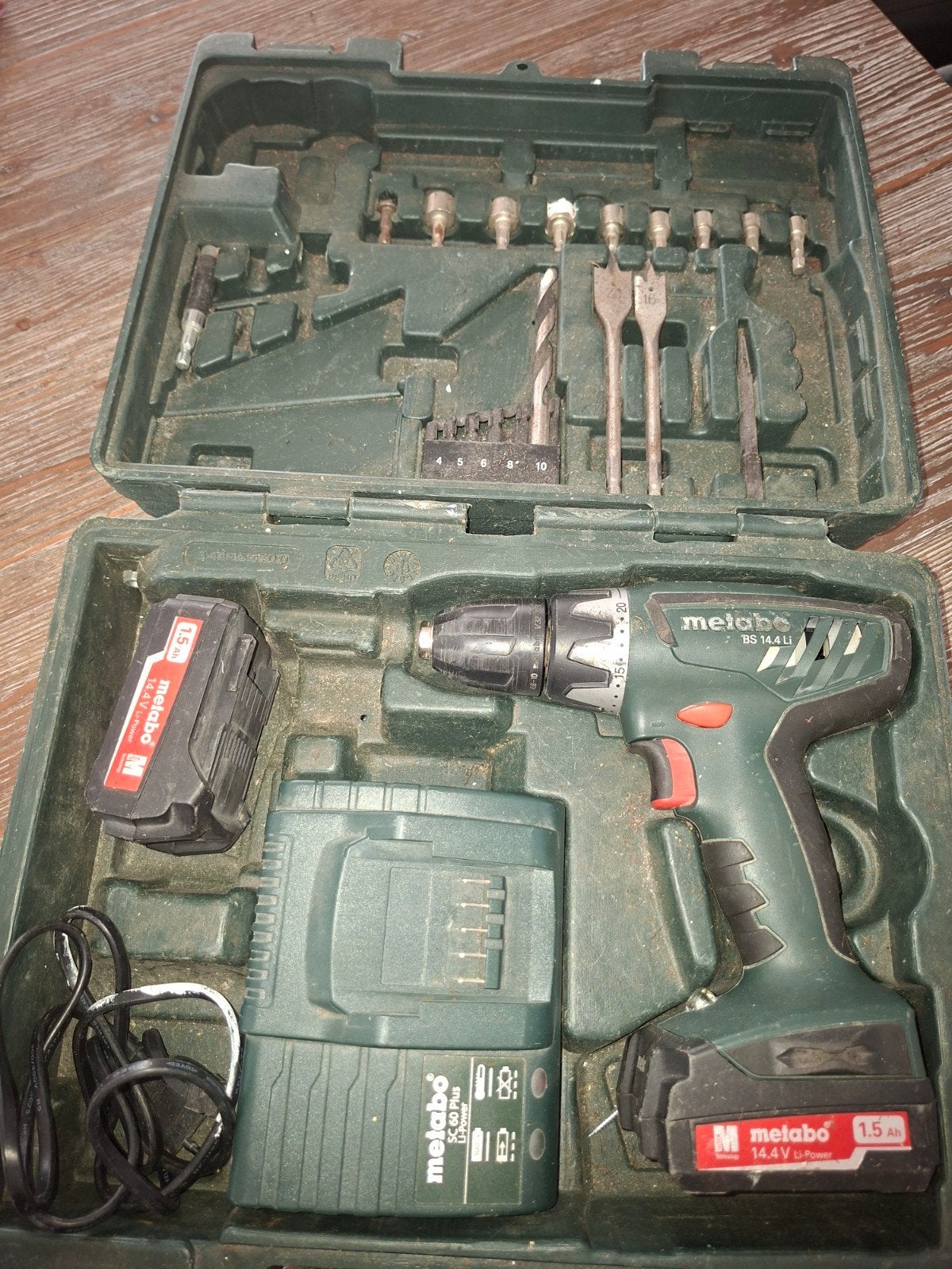 Metabo BS 14.4 Li Boor-/Schroefmachine met Accu en Lader, Ophalen of Verzenden, Gebruikt, Minder dan 400 watt, Boor- en Schroefmachine