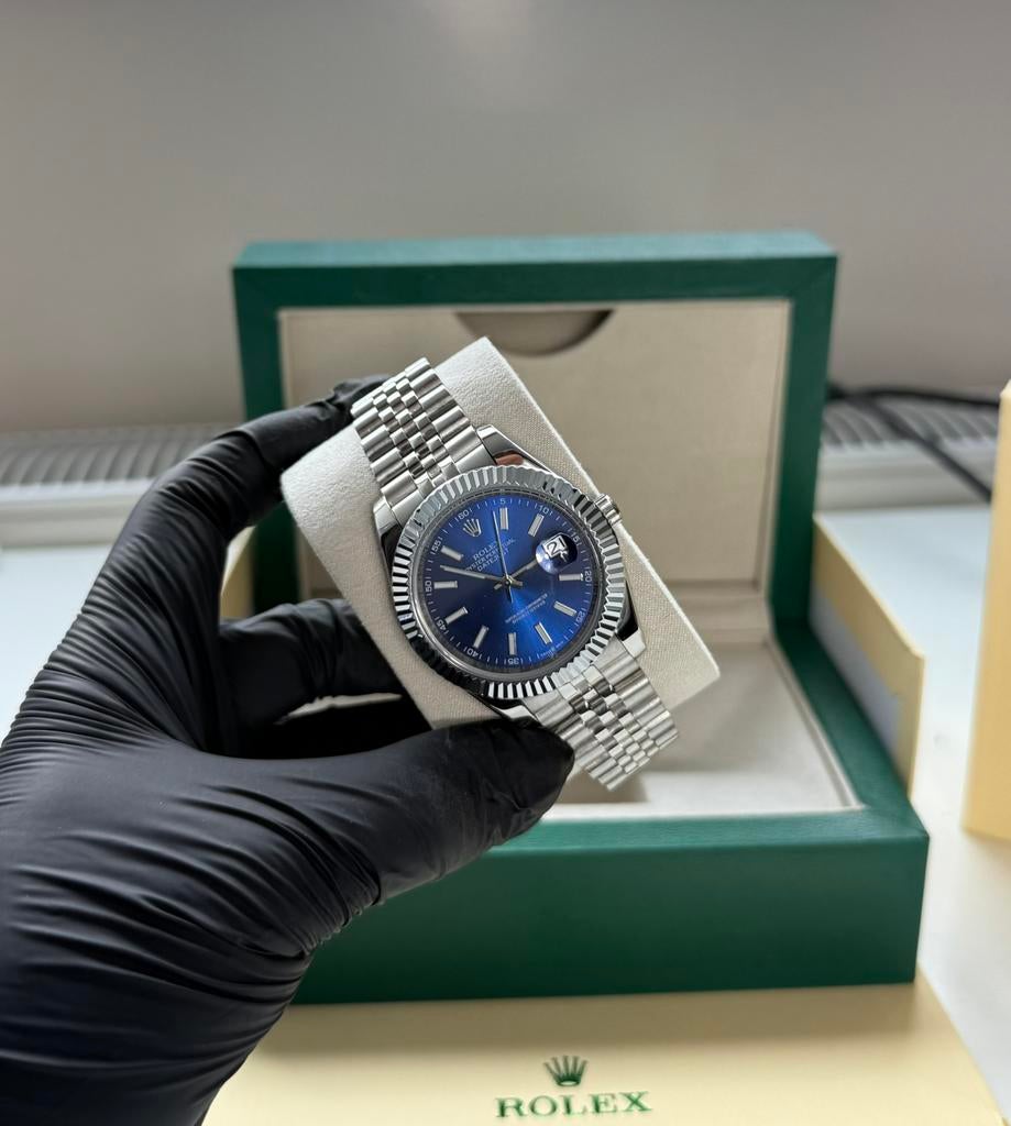 Rolex Datejust 41MM Blue dial, Sieraden, Tassen en Uiterlijk, Horloges | Dames, Ophalen of Verzenden, Nieuw, Polshorloge, Rolex