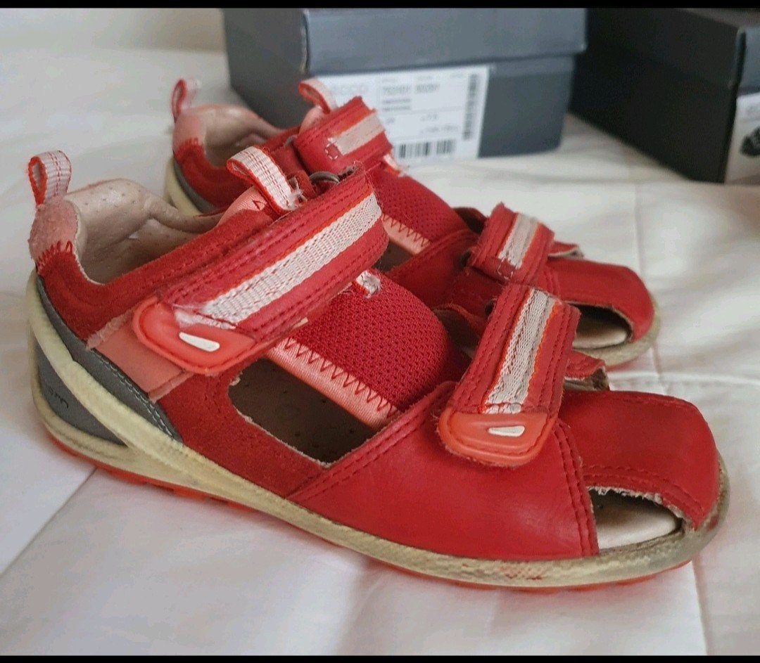 Leren Ecco sandalen maat 23-24, Ophalen of Verzenden, Meisje, Overige typen