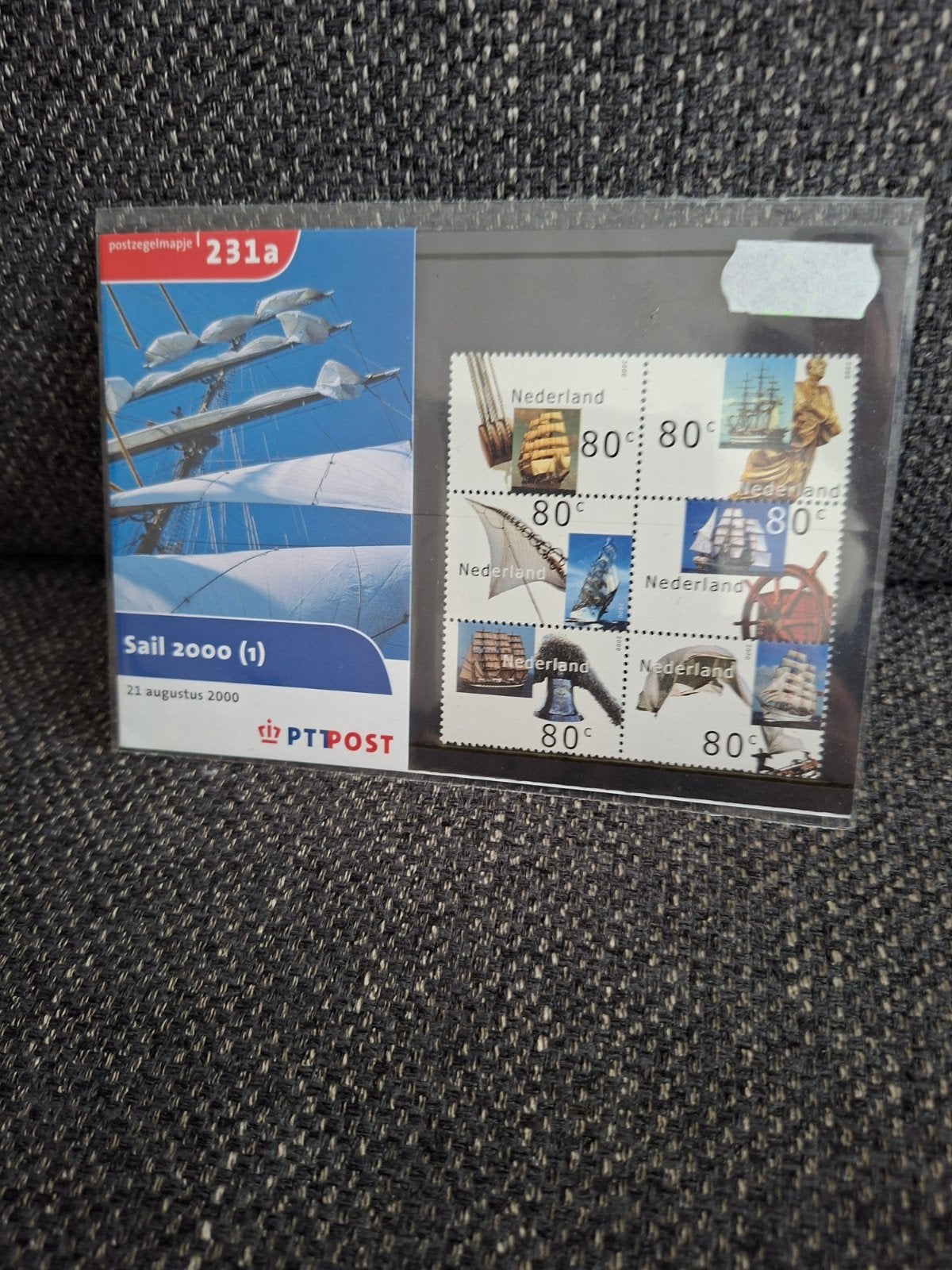 Postzegelmapje Sail 2000 (1) - PTT Post, Ophalen of Verzenden