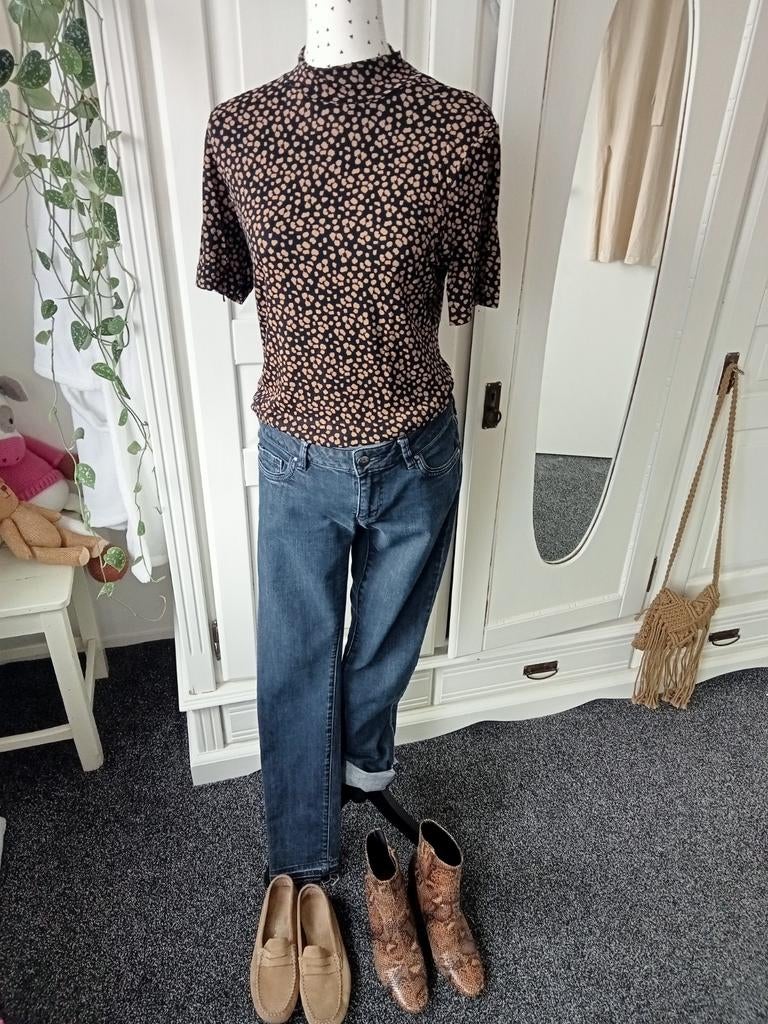 Costes " Top met col maat XL ", Kleding | Dames, Tops, Zwart, Maat 42/44 (L), Ophalen of Verzenden, Zo goed als nieuw