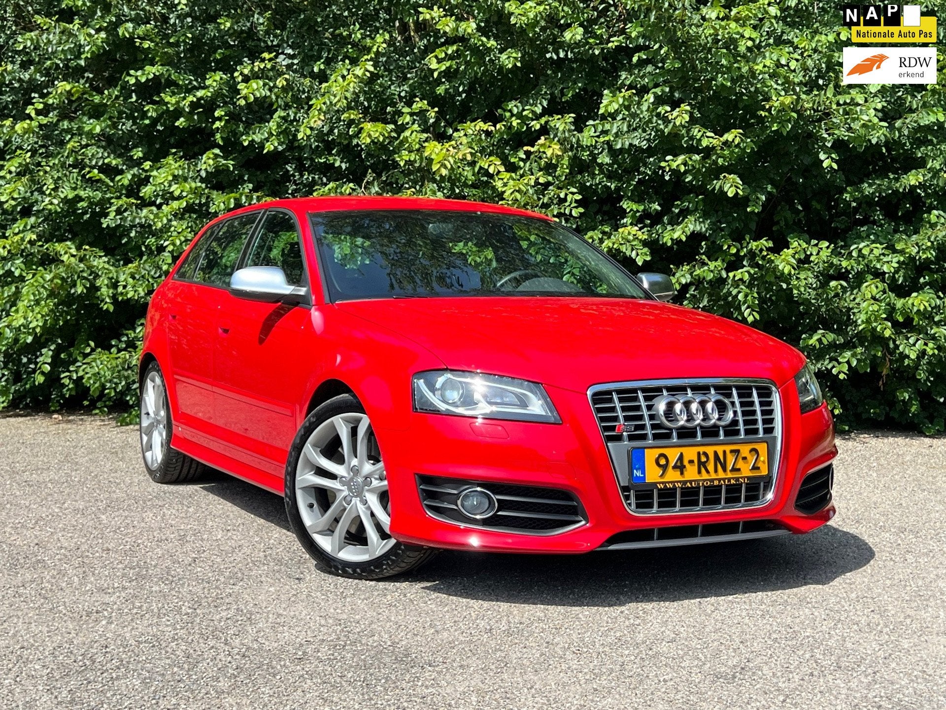 Audi A3 Sportback 2.0 TFSI S3 quattro Ambition Fabrieksnieuw, Automaat, 1490 kg, Zwart, 4 cilinders