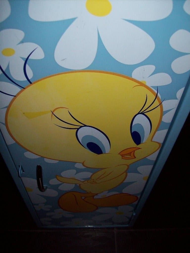 Locker/kastje metaal blauw Tweety, Huis en Inrichting, Ophalen, Zo goed als nieuw, Disney