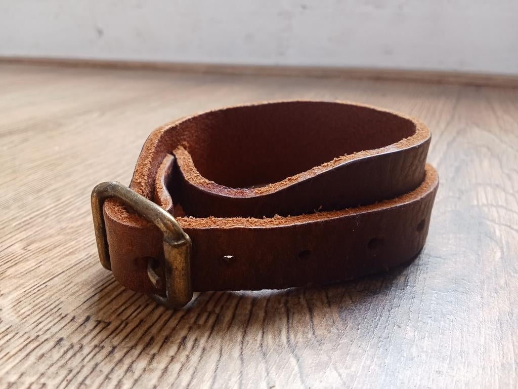 Leren armband, Sieraden, Tassen en Uiterlijk, Armbanden, Ophalen of Verzenden, Zo goed als nieuw, Zwart, Leer