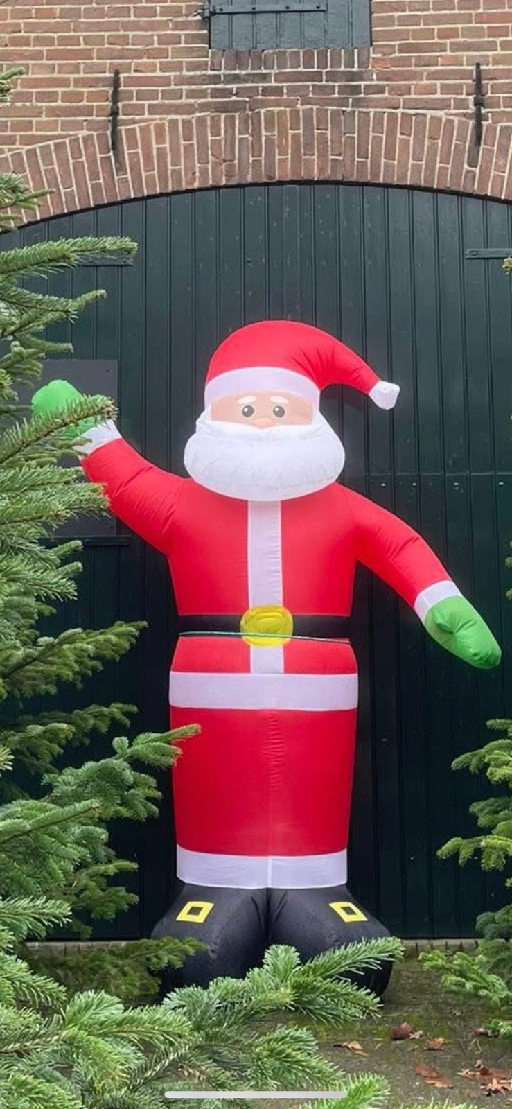 Grote kerstman met verlichting, Diversen, Ophalen of Verzenden, Gebruikt