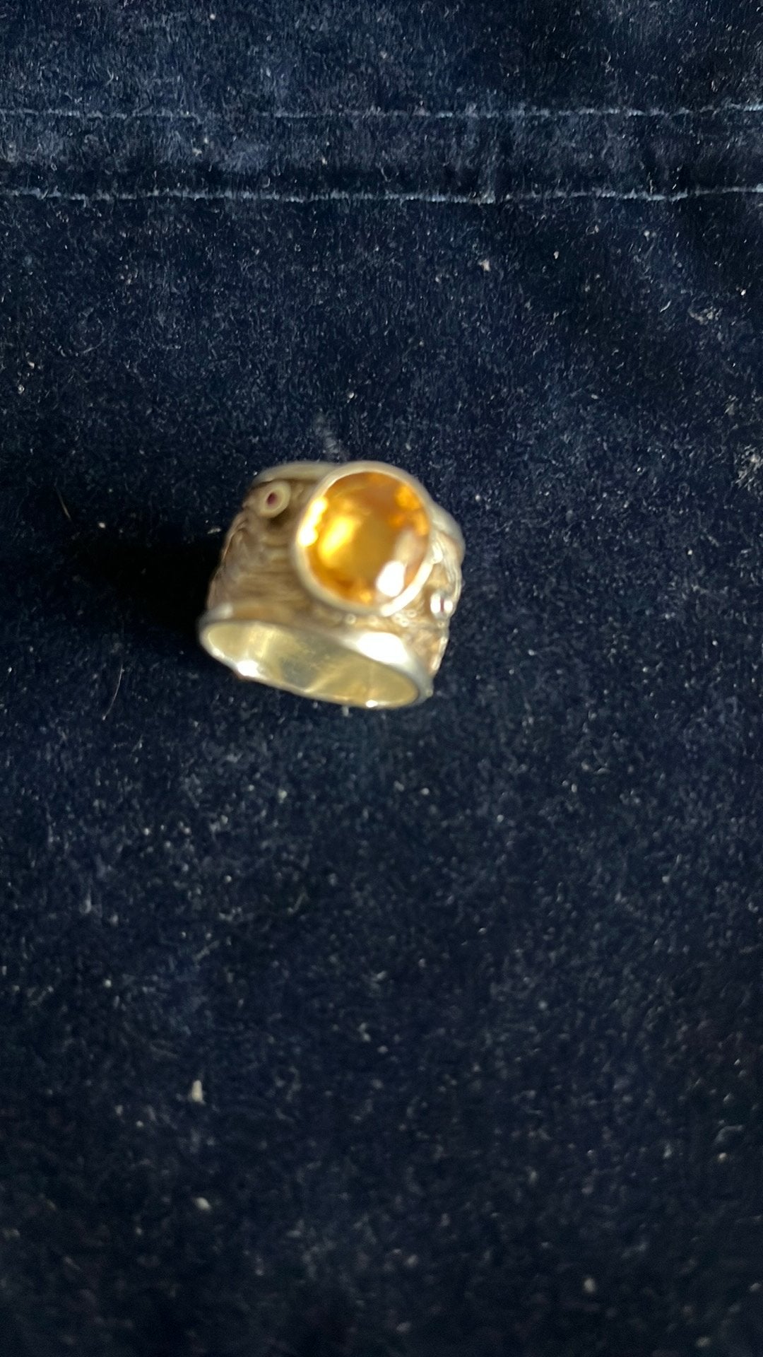 Zilveren ring met steen, Sieraden, Tassen en Uiterlijk, Ringen, Ophalen of Verzenden, Zo goed als nieuw, 17 tot 18, Met edelsteen