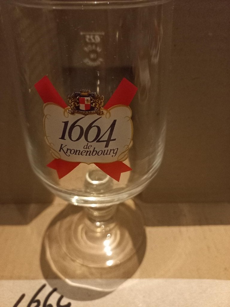 bierglazen 3x 6: Kronenburg 1664, Pelfort, Kronenburg nieuw, Ophalen of Verzenden, Nieuw, Bierglas