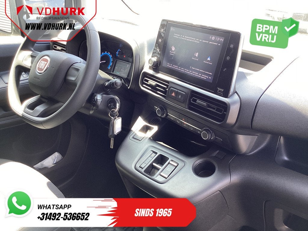 Fiat E-Doblò L2 50 kWh 285 WLTP Carplay/ Snellader/ Camera/, 1816 kg, Wit, Origineel Nederlands, 450 min