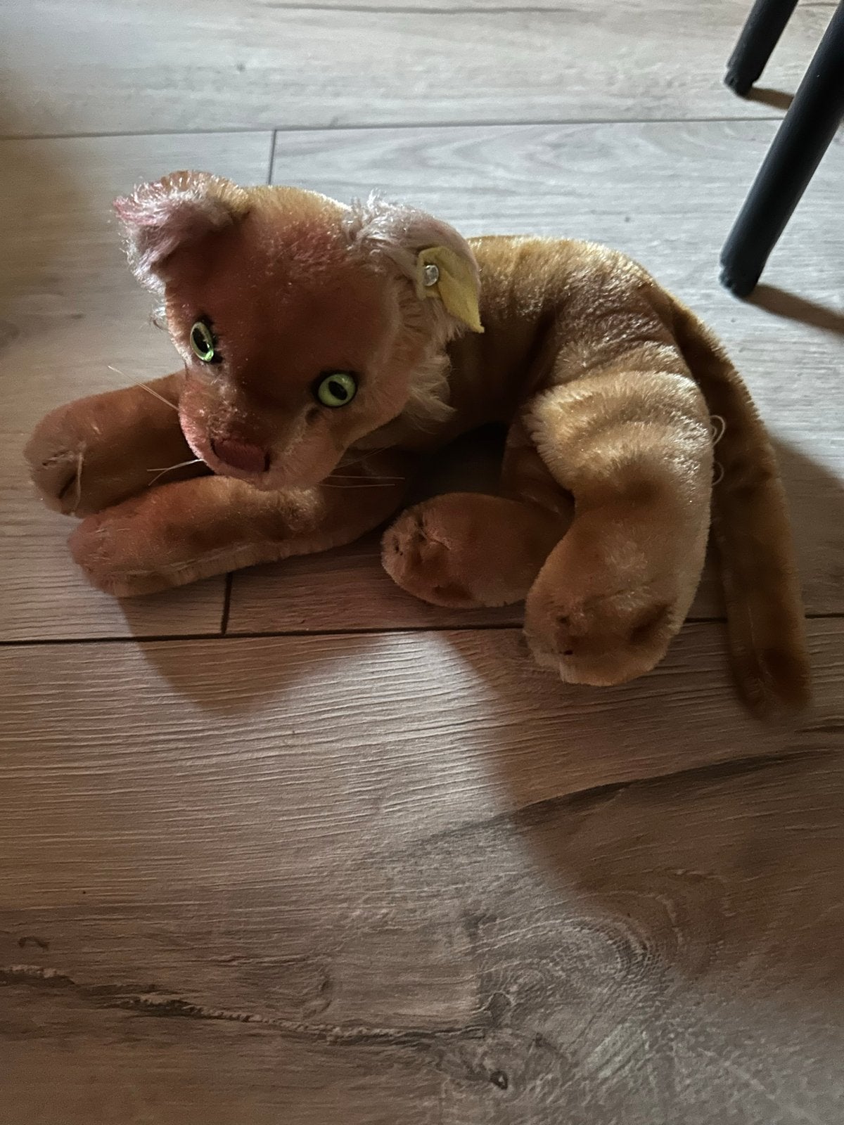 Vintage Steiff Poes Kat Simba Leeuw Pluche Knuffel, Ophalen, Gebruikt