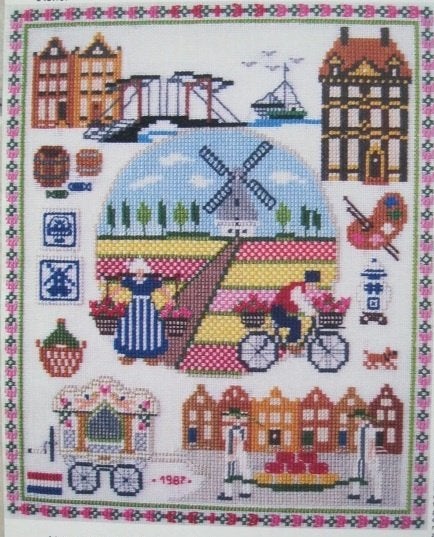 Borduurpatroon  Ik hou van Holland / Nederland  nr 9855 do, Hobby en Vrije tijd, Borduren en Borduurmachines, Verzenden, Nieuw
