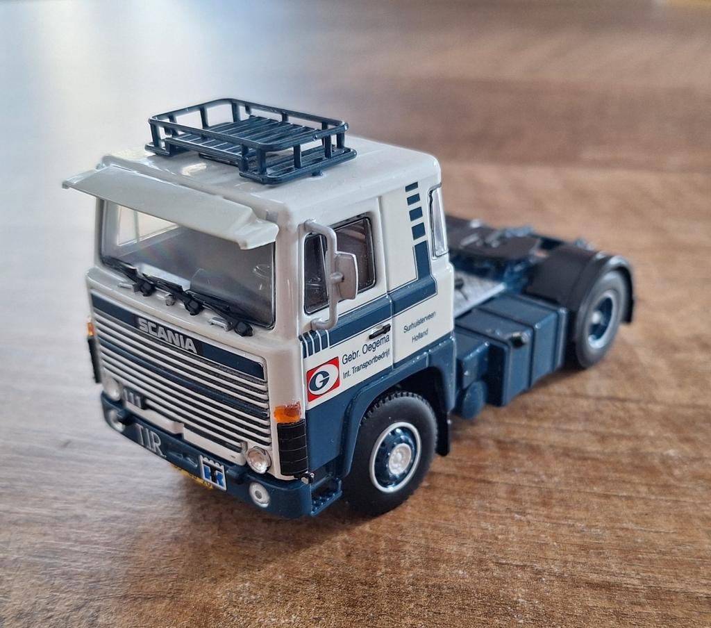 WSI Scania 111 Oegema, Hobby en Vrije tijd, Modelauto's | 1:50, Ophalen of Verzenden, Zo goed als nieuw, Bus of Vrachtwagen, Wsi