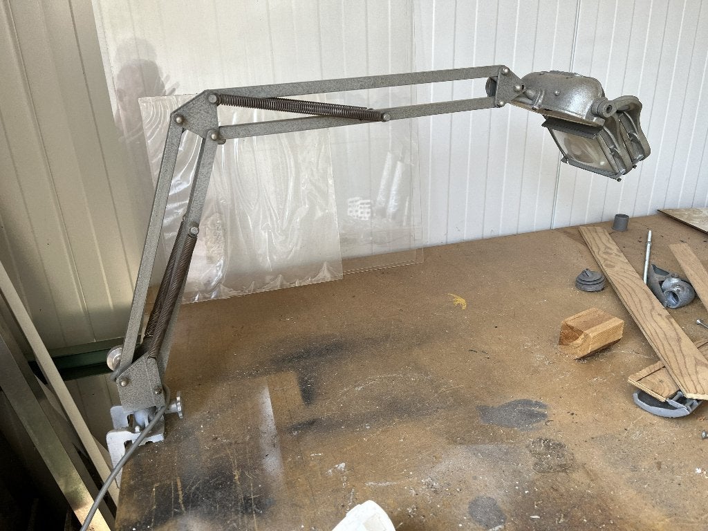 werklamp met vergrootglas, Ophalen, Gebruikt, Loeplamp