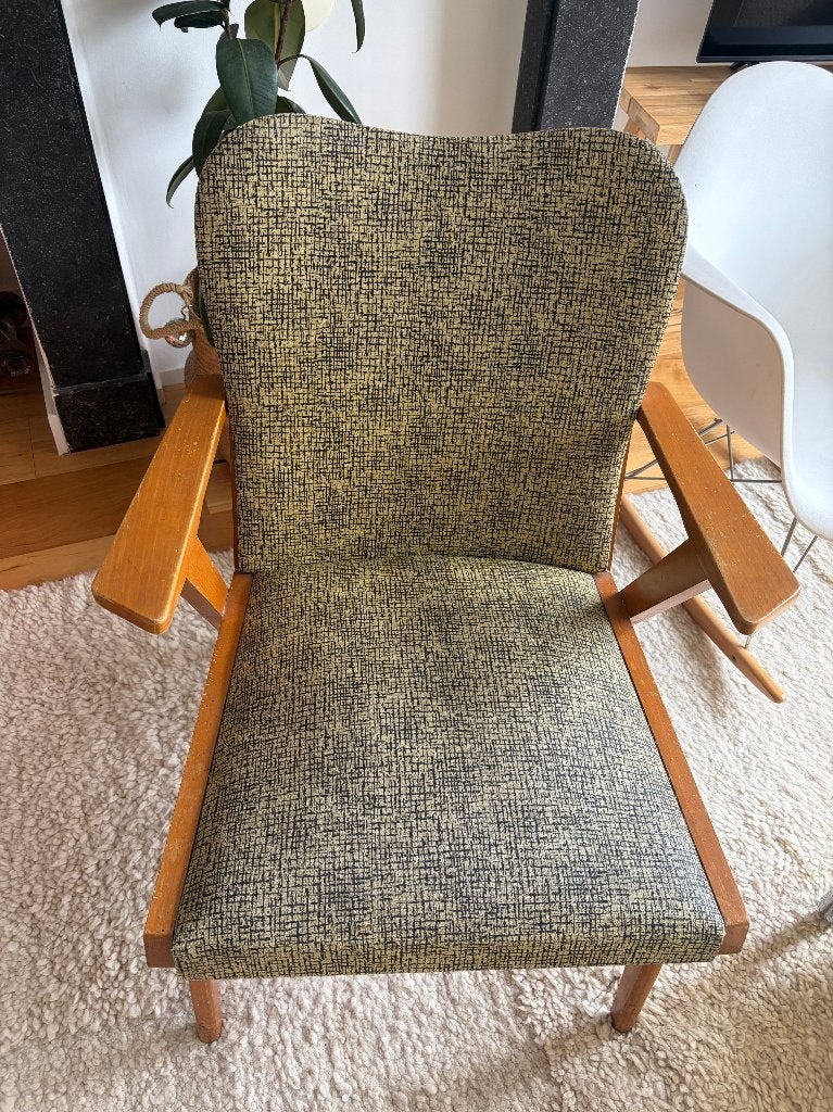 Mid Century chair, Huis en Inrichting, Ophalen, Gebruikt, Overige kleuren, Eén