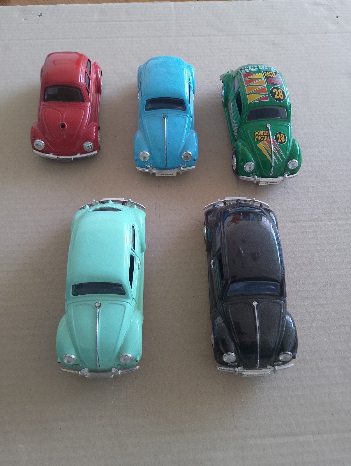 Set van 5 Volkswagen Kever modelauto's, Ophalen, Zo goed als nieuw, Auto