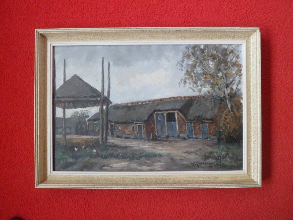 H.C.Kranenburg 1917-1997.Boerderij in Blaricum., Ophalen